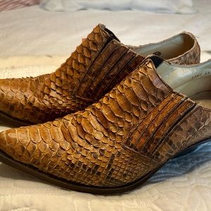 Vintage Tony Mora Python Snake Skin Ankle Boot